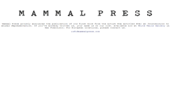 Desktop Screenshot of mammalpress.com